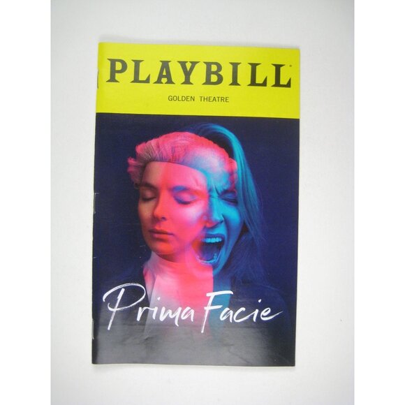 Prima Facie Playbill Jodie Comer Suzie Miller Golden Theatre 2023 Opening Night - Picture 1 of 7